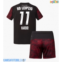 Camisa de time de futebol RB Leipzig Conrad Harder #11 Replicas 3º Equipamento Infantil 2025-26 Manga Curta (+ Calças curtas)